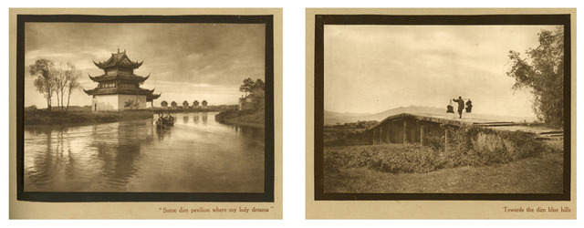 Fig. 24a: Donald Mennie, Some dim pavilion where my lady dreams. Photogravure. From Glimpses of China: A Series of Vandyck Photogravures illustrating Chinese life and surroundings. Private Collection.
