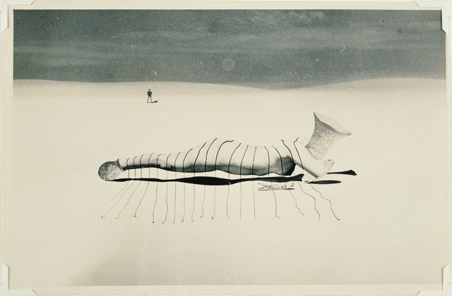 Fig. 21. Untitled (body floating over sand) (1938), by Kansuke Yamamoto, gelatin silver print, © Toshio Yamamoto, Nagoya City Art Museum.