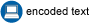 encoded text icon
