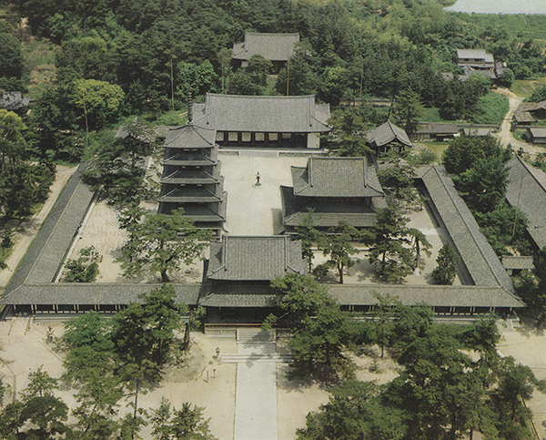 1 West Precinct, Hōryūji, Nara Prefecture. After Asano Kiyoshi, Hōryūji Saiin Garan, Nara no tera (Tokyo: Iwanami Shoten, 1974), vol. 1, plate 20 1 West Precinct, Hōryūji, Nara Prefecture. After Asano Kiyoshi, Hōryūji Saiin Garan, Nara no tera (Tokyo: Iwanami Shoten, 1974), vol. 1, plate 20