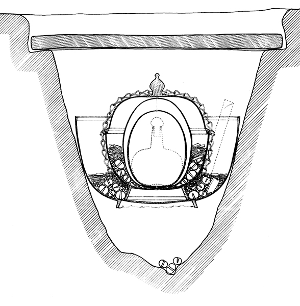 2 Diagram indicating the placement of the reliquary set in the five-story pagoda, Hōryūji. Diagram by Umehara Sueji. After Hōryūji Hozon Iinkai, ed., Hōryūji Gojū-no-tō hihō no chōsa (Nara: Hōryūji, 1954), plate 3 2 Diagram indicating the placement of the reliquary set in the five-story pagoda, Hōryūji. Diagram by Umehara Sueji. After Hōryūji Hozon Iinkai, ed., Hōryūji Gojū-no-tō hihō no chōsa (Nara: Hōryūji, 1954), plate 3