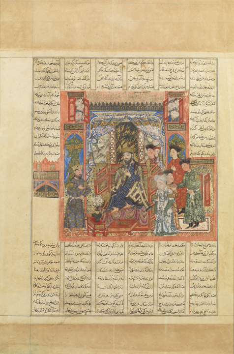 Figure 3. Isfandiyār Approaching Gushtasb, from the Great Mongol Shāhnāma, Iran (Tabriz), 1330s. Berenson Collection, Villa I Tatti, Florence. Reproduced by permission of the President and Fellows of Harvard College. Photo by Paolo De Rocco, Centrica S.r.l., Firenze Figure 3. Isfandiyār Approaching Gushtasb, from the Great Mongol Shāhnāma, Iran (Tabriz), 1330s. Berenson Collection, Villa I Tatti, Florence. Reproduced by permission of the President and Fellows of Harvard College. Photo by Paolo De Rocco, Centrica S.r.l., Firenze