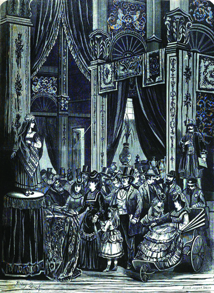 Figure 9. “In the Oriental division in the Pavilion of Industry,” from Allgemeine Internationale Weltausstellung-­Zeitung, June 15, 1873. Lithograph