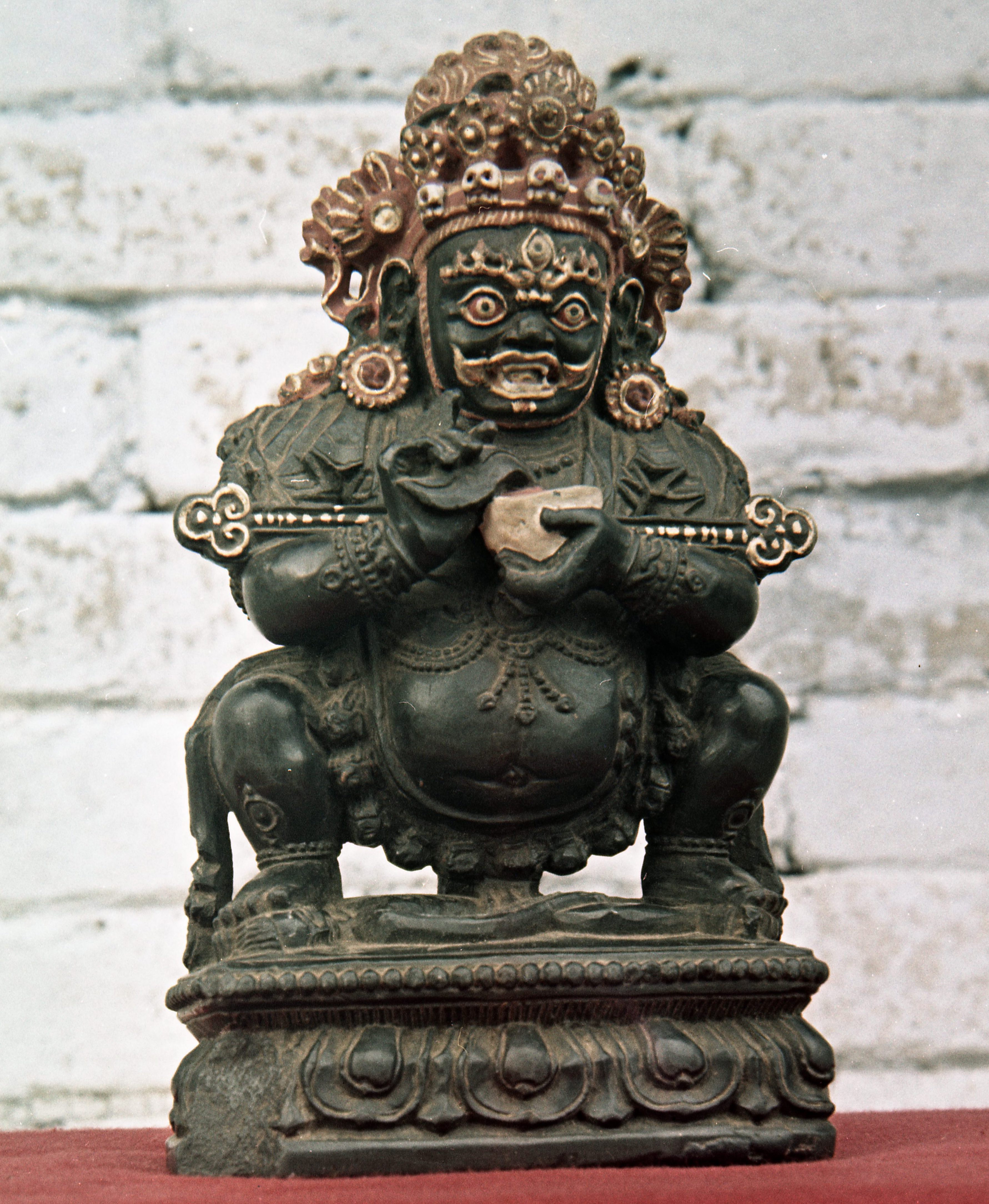 Carved Tibetan Prayer Table from Central Tibet - 18thC Carved Tibetan Prayer Table from Central Tibet - 18thC