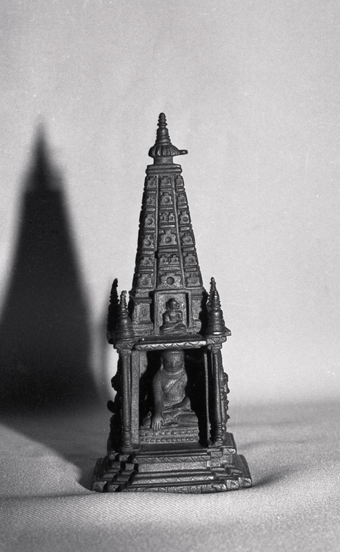Alt-text: Model of Buddhist temple 