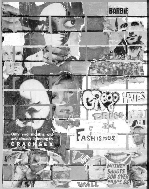 Dogancay, Burhan, Turkish, born 1929. Faschismus, 1997.
Collage, acrylic, pencil, chalk, and sand on cardboard, 87.6 x 68.6 cm.
Anonymous gift, 2005/2.64 Dogancay, Burhan, Turkish, born 1929. Faschismus, 1997.
Collage, acrylic, pencil, chalk, and sand on cardboard, 87.6 x 68.6 cm.
Anonymous gift, 2005/2.64