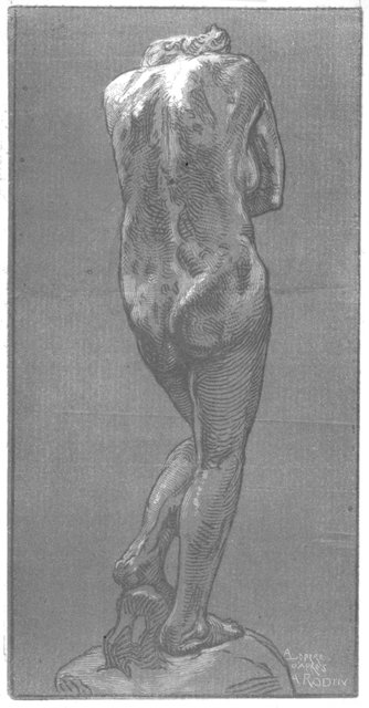 Lepère, Auguste Louis, French, 1849-1918.
Eve, after Rodin, 1850-1900.
Chiaroscuro woodcut, 19.7 x 30.5 cm.
Gift of J. Frederick Hoffman, 2005/1.430 Lepère, Auguste Louis, French, 1849-1918.
Eve, after Rodin, 1850-1900.
Chiaroscuro woodcut, 19.7 x 30.5 cm.
Gift of J. Frederick Hoffman, 2005/1.430