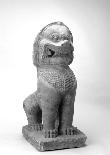Cambodian.
Guardian lion, 12th century.
Sandstone, 81.5 x 35 x 44.5 cm.
Museum purchase made possible by the Margaret Watson Parker Art Collection Fund, 2004/2.12 Cambodian.
Guardian lion, 12th century.
Sandstone, 81.5 x 35 x 44.5 cm.
Museum purchase made possible by the Margaret Watson Parker Art Collection Fund, 2004/2.12