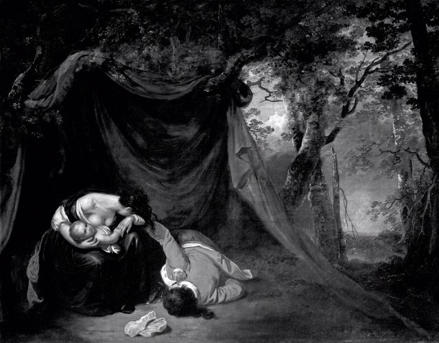 Joseph Wright of Derby, British, 1734-1797, The Dead Soldier, 1789, Oil on canvas, 126.4 x 162.6 cm. Museum purchase made possible by the W. Hawkins Ferry Fund and anonymous individual benefactors, 2006/1.156. Joseph Wright of Derby, British, 1734-1797, The Dead Soldier, 1789, Oil on canvas, 126.4 x 162.6 cm. Museum purchase made possible by the W. Hawkins Ferry Fund and anonymous individual benefactors, 2006/1.156.