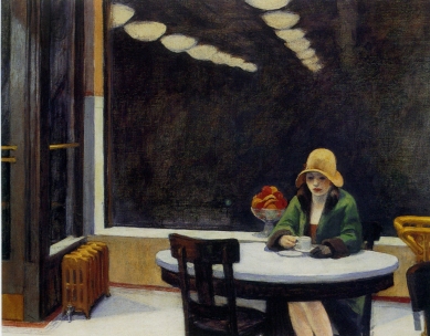 Illustration 4: Edward Hopper, “Automat,” 1927 (Des Moines Art Center, Des Moines. Des Moines Art Center Permanent Collections. Purchased with funds from the Edmundson Art Foundation, Inc., 1958.2.) Illustration 4: Edward Hopper, “Automat,” 1927 (Des Moines Art Center, Des Moines. Des Moines Art Center Permanent Collections. Purchased with funds from the Edmundson Art Foundation, Inc., 1958.2.)