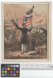 All slaves were made freemen. By Abraham Lincoln, president of the United States, January 1st, 1863. Come, then, able-bodied colored men, to the nearest United States camp, and fight for the stars and stripes.
