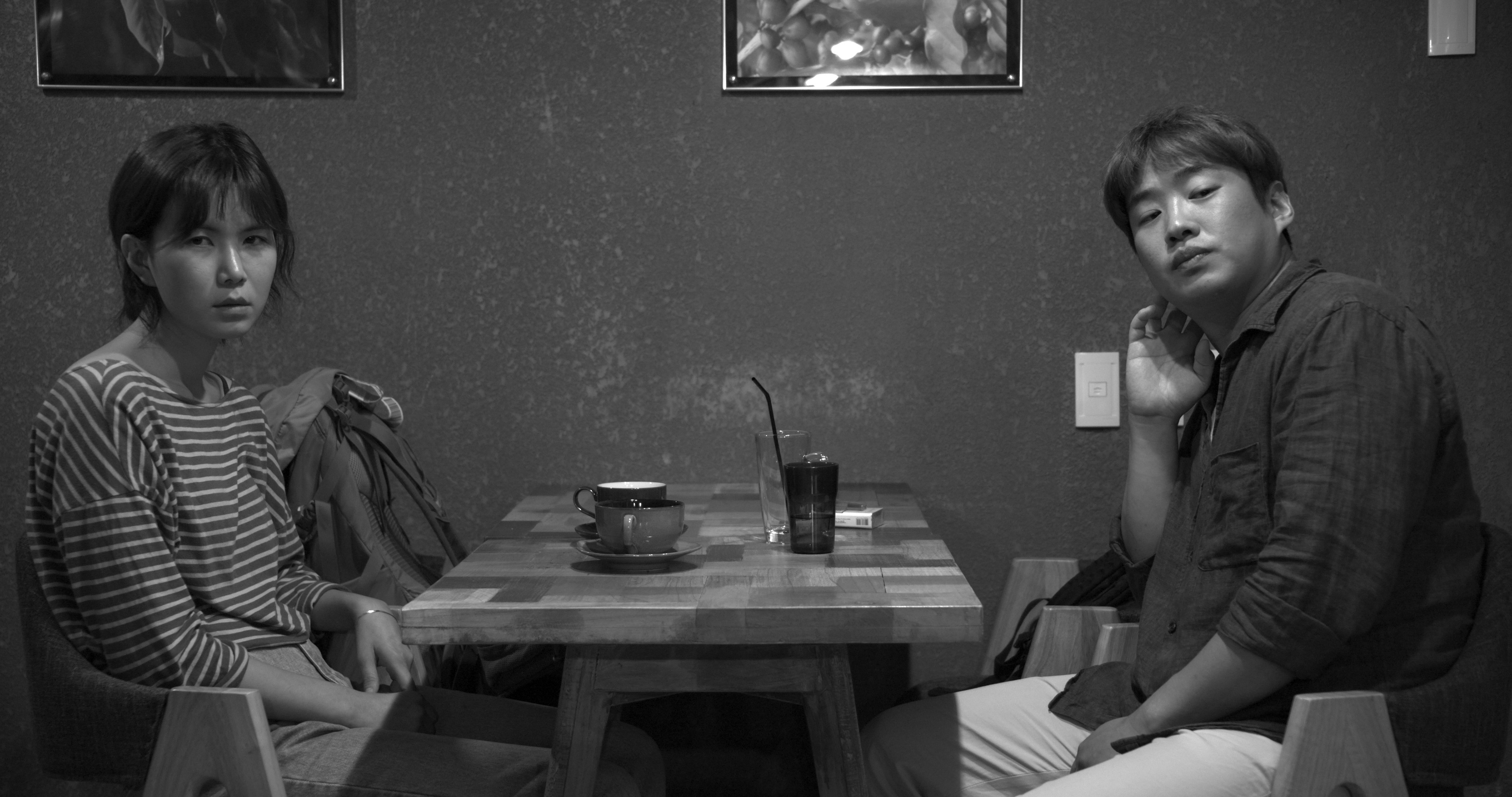 Figure 2: Mina (Gong Min-jeung) and Hong-soo (Ahn Jaehong) exchange some tall tales in Hong Sangsoo’s Grass. Figure 2: Mina (Gong Min-jeung) and Hong-soo (Ahn Jaehong) exchange some tall tales in Hong Sangsoo’s Grass.