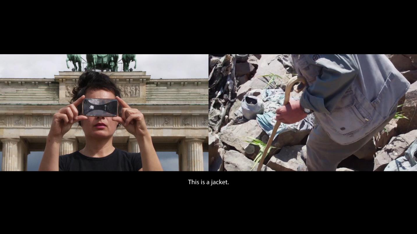 Fig. 10. The work of naming and designating in Abstract (Hito Steyerl, 2012), two-channel HD video with sound, environment, duration: 7:30 min. Courtesy the artist, Andrew Kreps Gallery, New York and Esther Schipper, Berlin. Film still © Hito Steyerl. Fig. 10. The work of naming and designating in Abstract (Hito Steyerl, 2012), two-channel HD video with sound, environment, duration: 7:30 min. Courtesy the artist, Andrew Kreps Gallery, New York and Esther Schipper, Berlin. Film still © Hito Steyerl.