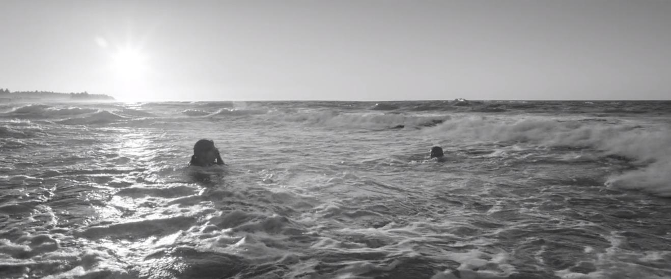 Figure 10: Cleo (Yalitza Aparicio) searches when her wayward wards wander into the waters of the Tuxpan shores. The character, like the actress playing her, cannot swim. Figure 10: Cleo (Yalitza Aparicio) searches when her wayward wards wander into the waters of the Tuxpan shores. The character, like the actress playing her, cannot swim.