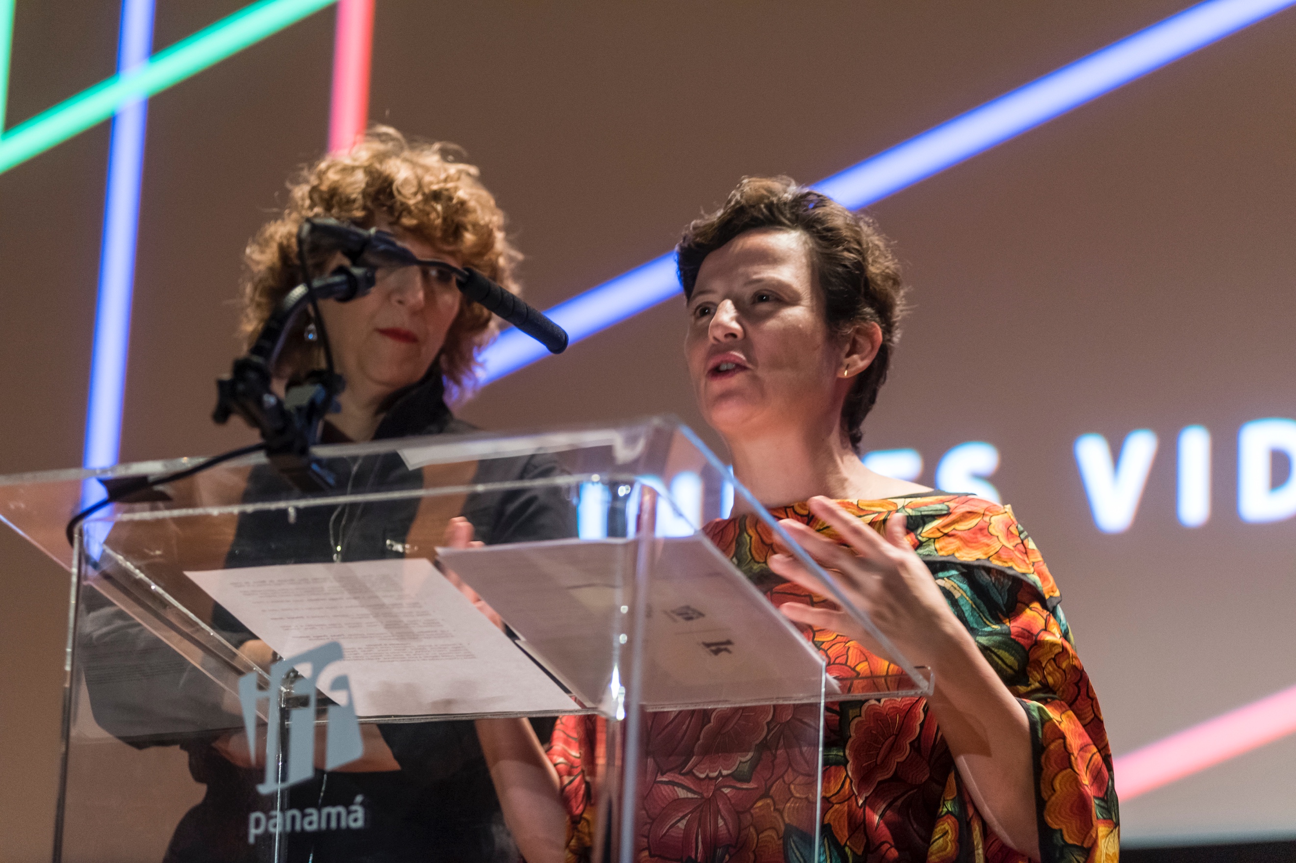 Figure 1: Festival director Pituka Ortega Heilbron and artistic director Diana Sanchez (©IFF Panama). Figure 1: Festival director Pituka Ortega Heilbron and artistic director Diana Sanchez (©IFF Panama).