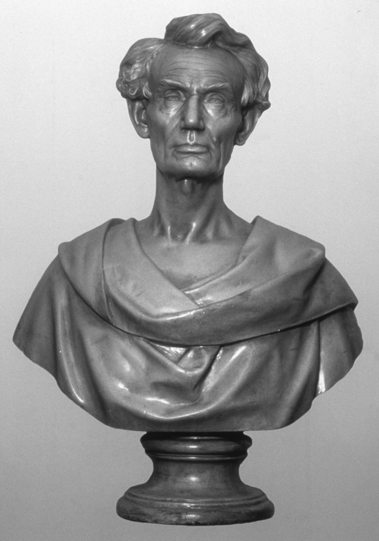 Figure 7. The draped bust. It was conventional in Volk’s day for sculptors to clothe busts of contemporary subjects in classical garb. (Courtesy of Chicago History Museum.)