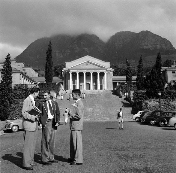 Whites-only University of Cape Town campus (with Jameson Memorial Hall and Table Mountain in the background), circa 1955. EVANS/THREE LIONS/GETTY IMAGES Whites-only University of Cape Town campus (with Jameson Memorial Hall and Table Mountain in the background), circa 1955. EVANS/THREE LIONS/GETTY IMAGES