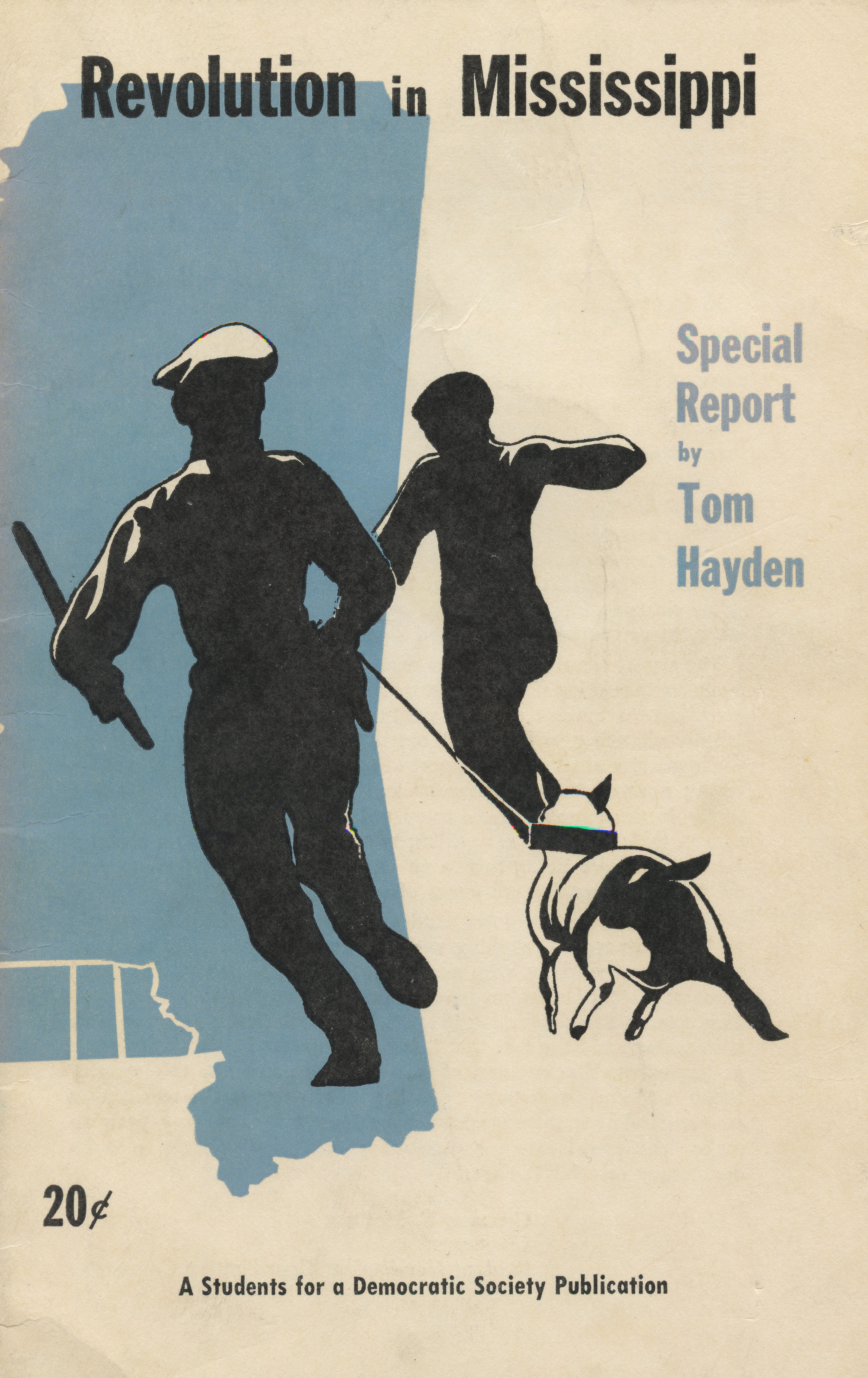 Cover, Revolution in Mississippi; illustration by Isaac Trompetter, 1961. University of Michigan Library (Special Collections Library) Cover, Revolution in Mississippi; illustration by Isaac Trompetter, 1961. University of Michigan Library (Special Collections Library)