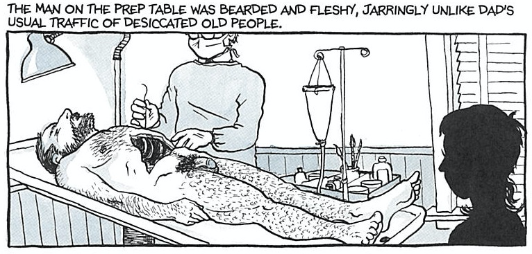 Figure 3.: Excerpted from FUN HOME: A Family Tragicomic by Alison Bechdel (p. 44 top). Copyright © 2006 by Alison Bechdel. Reprinted by permission of Houghton Mifflin Harcourt Publishing Company. All rights reserved. Figure 3.: Excerpted from FUN HOME: A Family Tragicomic by Alison Bechdel (p. 44 top). Copyright © 2006 by Alison Bechdel. Reprinted by permission of Houghton Mifflin Harcourt Publishing Company. All rights reserved.