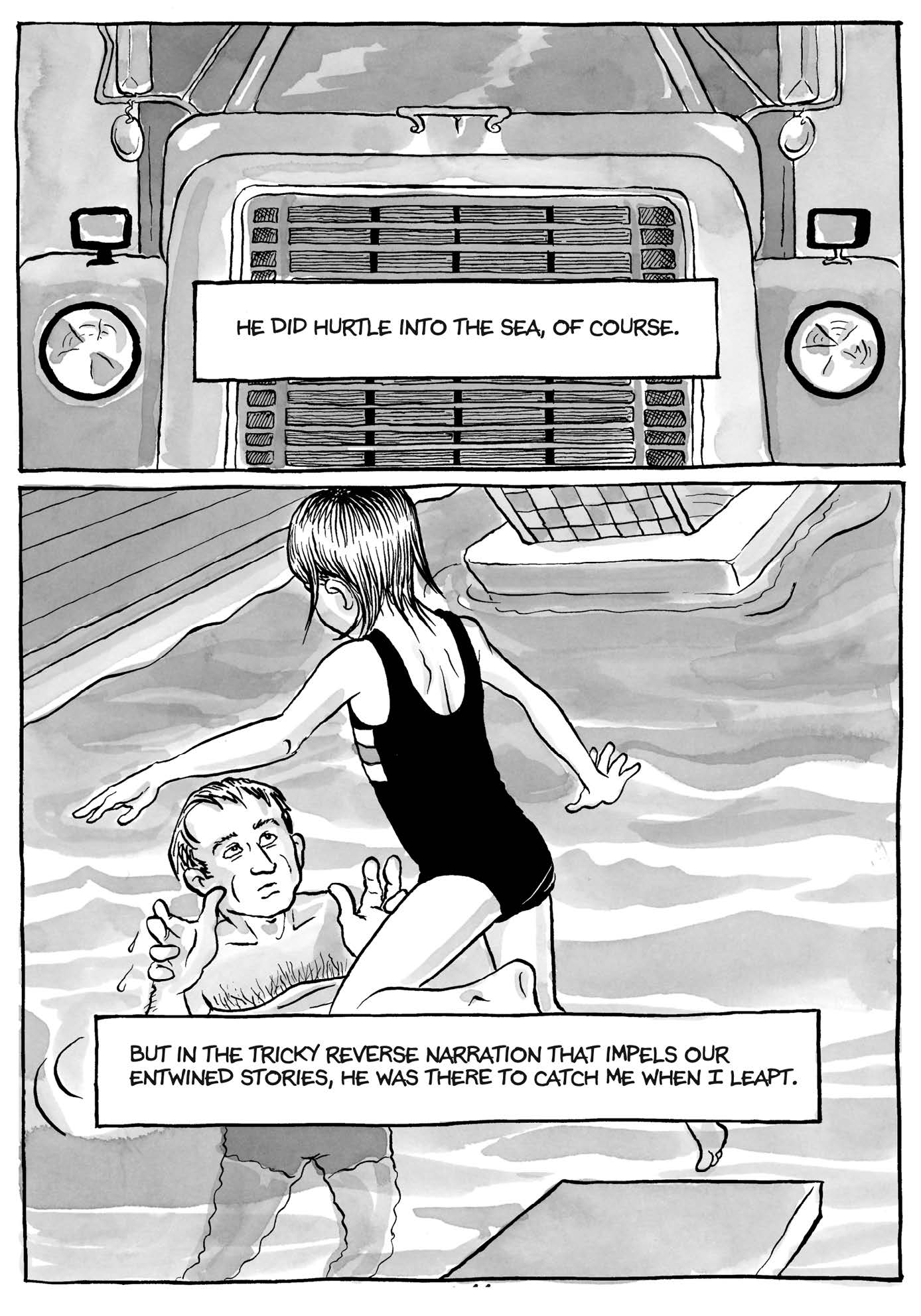 Figure 8.: Excerpted from FUN HOME: A Family Tragicomic by Alison Bechdel (p. 232). Copyright © 2006 by Alison Bechdel. Reprinted by permission of Houghton Mifflin Harcourt Publishing Company. All rights reserved. Figure 8.: Excerpted from FUN HOME: A Family Tragicomic by Alison Bechdel (p. 232). Copyright © 2006 by Alison Bechdel. Reprinted by permission of Houghton Mifflin Harcourt Publishing Company. All rights reserved.