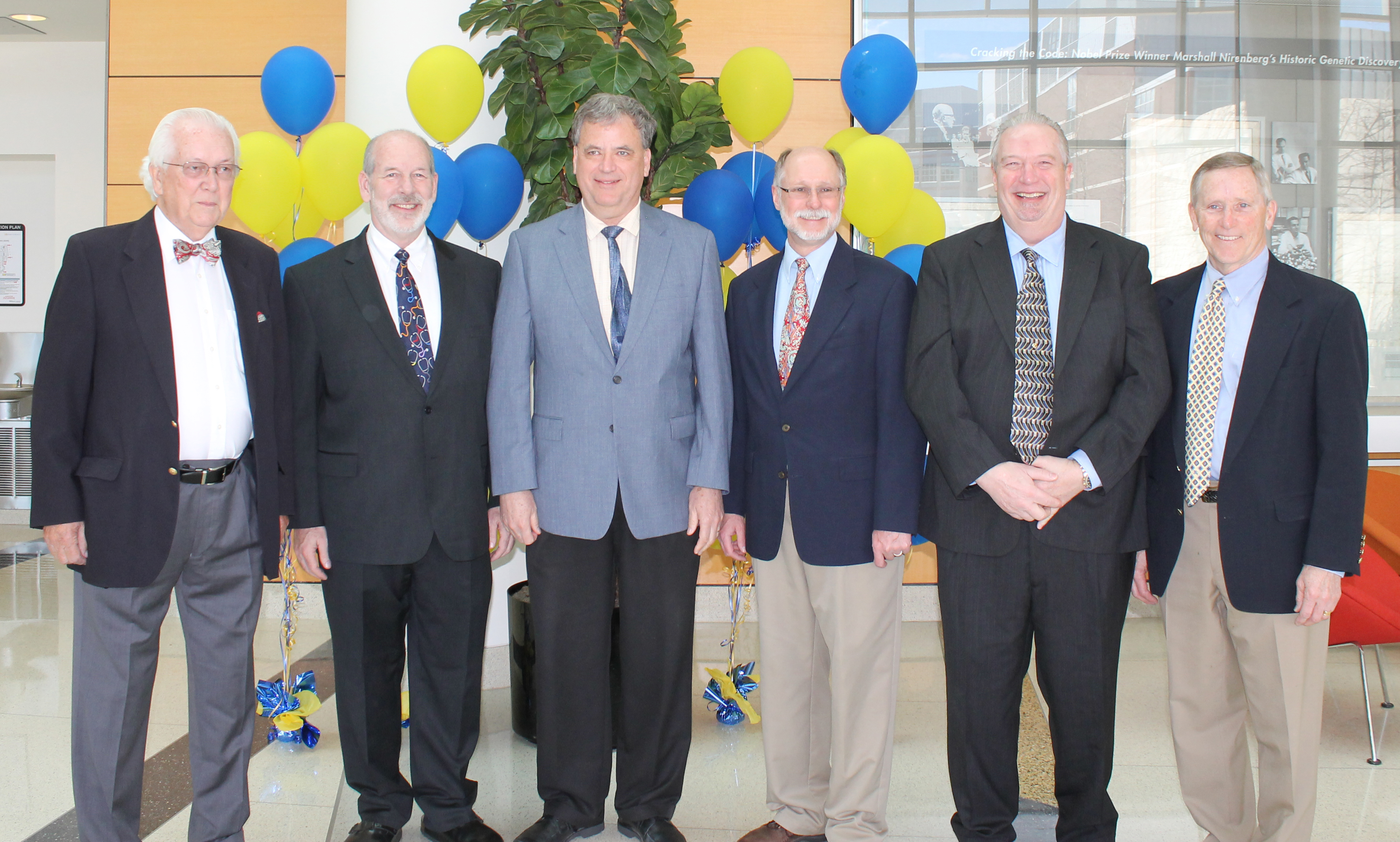 Figure 7.2.: Reunion of the first class of residents in 2014. From left to right: Dr. Davies, Dr. Frank, Dr. O’Brien, Dr. Kearney, Dr. Van Alstine, and Dr. Peggs Figure 7.2.: Reunion of the first class of residents in 2014. From left to right: Dr. Davies, Dr. Frank, Dr. O’Brien, Dr. Kearney, Dr. Van Alstine, and Dr. Peggs