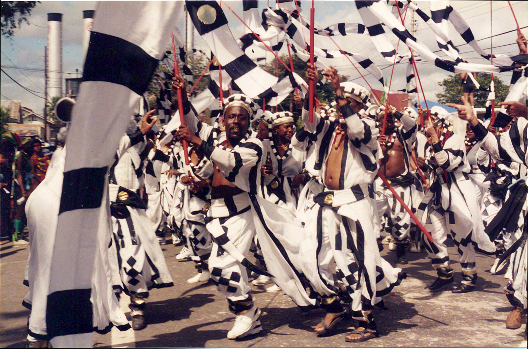 Figure 2.: Another Masquerade band on Carnival Tuesday, 1996. Photograph by the author.