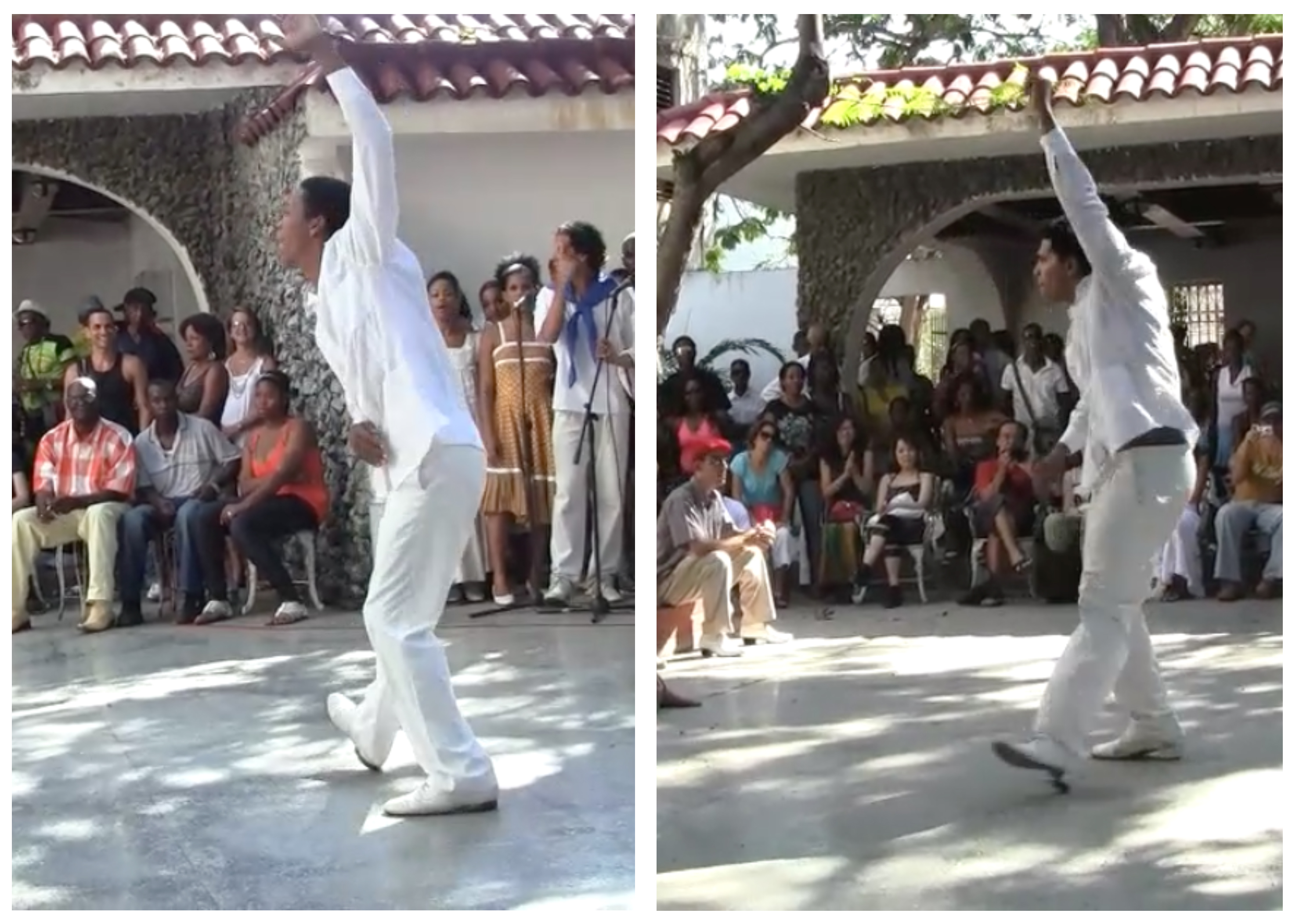 Miliano calls this step “kick and a comma.” Photos illustrate the idea that dancers from the CFNC perform standardized set of steps with consistency of technique. Miliano calls this step “kick and a comma.” Photos illustrate the idea that dancers from the CFNC perform standardized set of steps with consistency of technique.