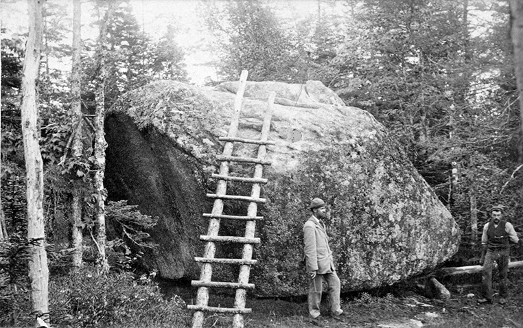 Fig. 01 Kidston Lake Rocking Stone, Kidstone Lake, Nova Scotia. Gardner Collection of Photographs, Harvard College Library Fig. 01 Kidston Lake Rocking Stone, Kidstone Lake, Nova Scotia. Gardner Collection of Photographs, Harvard College Library