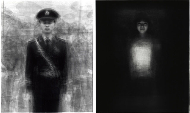 Fig. 19: Kitano Ken,  ‘Metaportrait of 24 guards in Tiananmen Square, Beijing’, 2009, from Our Face portrait series. Gelatin silver print, 35.5x27.9 cm. © Kitano Ken, 2003; Courtesy, MEM Inc., Tokyo.