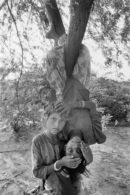 Gauri Gill, ‘Urma and Nimli, Lunkaransar, from the series Notes from the Desert, 1999-2010. Silver gelatin photograph, size variable. Courtesy the artist and Nature Morte Gallery, New Delhi. Gauri Gill, ‘Urma and Nimli, Lunkaransar, from the series Notes from the Desert, 1999-2010. Silver gelatin photograph, size variable. Courtesy the artist and Nature Morte Gallery, New Delhi.