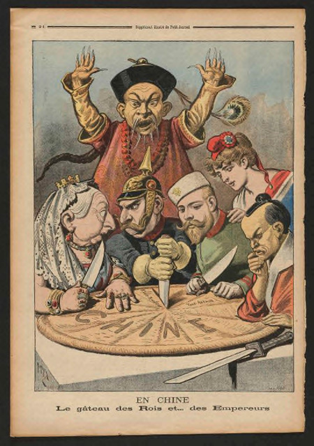 “En Chine : Le gâteau des Rois et…des Empereurs,” Petit journal, 1898. IMAGE COURTESY OF THE HARVARD LIBRARY “En Chine : Le gâteau des Rois et…des Empereurs,” Petit journal, 1898. IMAGE COURTESY OF THE HARVARD LIBRARY