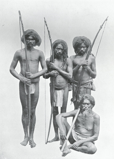 Fig. 6. Plâté & Co. “Veddahs or Wild Men: They are very few in number, and are confined to the most outlying districts,” One Hundred Best Views of Ceylon. Fig. 6. Plâté & Co. “Veddahs or Wild Men: They are very few in number, and are confined to the most outlying districts,” One Hundred Best Views of Ceylon.