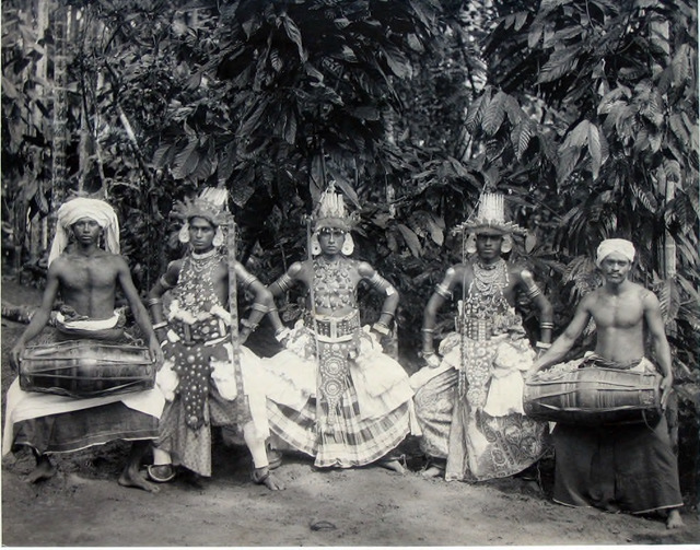 Fig. 7. Plâté & Co. Devil Dancers, Ceylon. Photo courtesy of the collection of Dr. Helga Wall-Apelt, TR2007.2823.294, Sarasota, Florida. Fig. 7. Plâté & Co. Devil Dancers, Ceylon. Photo courtesy of the collection of Dr. Helga Wall-Apelt, TR2007.2823.294, Sarasota, Florida.
