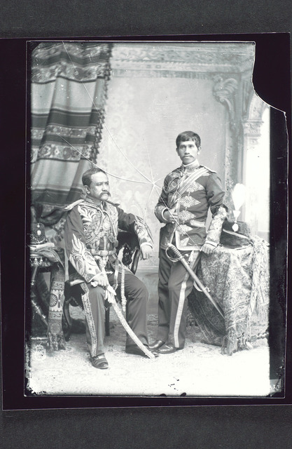 Fig. 14. Portrait of Sultan Abdullah Mohammad Shah, probably 1890s, printed from glass plate negative of G R Lambert & Co. (Courtesy of National Museum of Singapore, National Heritage Board) Fig. 14. Portrait of Sultan Abdullah Mohammad Shah, probably 1890s, printed from glass plate negative of G R Lambert & Co. (Courtesy of National Museum of Singapore, National Heritage Board)