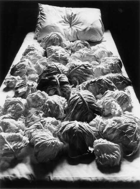Fig. 4. Kon Michiko, Cabbages and Bed #2, 1979, © Kon Michiko, 1979, courtesy Photography Gallery International, Tokyo. Fig. 4. Kon Michiko, Cabbages and Bed #2, 1979, © Kon Michiko, 1979, courtesy Photography Gallery International, Tokyo.