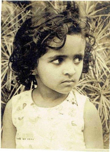 The author as a young girl in Calcutta, 1967. Photo by Ashu Sengupta. 