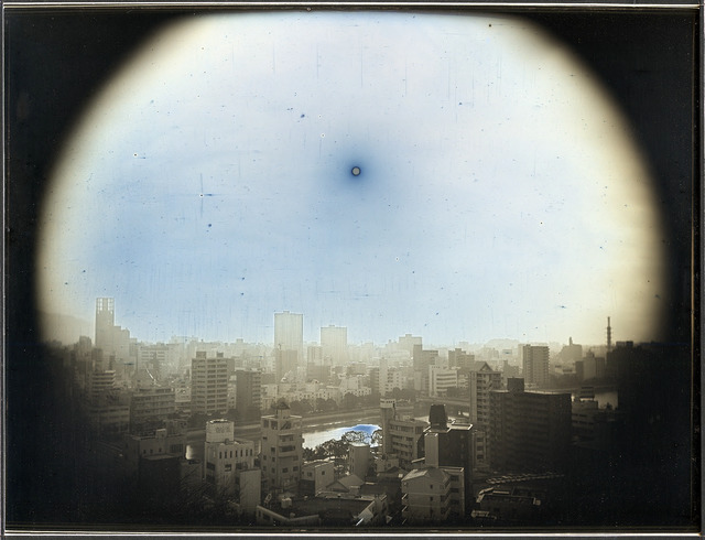 Fig. 1. Takashi Arai, March 23, 2014, The Sun at the Apparent Altitude of 570 m in WNW, Hijiyama Park, from the series Exposed in a Hundred Suns, 2014, 19,3 x 25,2 cm, daguerreotype, © 2014 Takashi Arai, courtesy of the Museum of Modern Art, Boston. Fig. 1. Takashi Arai, March 23, 2014, The Sun at the Apparent Altitude of 570 m in WNW, Hijiyama Park, from the series Exposed in a Hundred Suns, 2014, 19,3 x 25,2 cm, daguerreotype, © 2014 Takashi Arai, courtesy of the Museum of Modern Art, Boston.