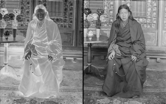 Fig. 11. Rabden Lepcha, A Nyingma Monk, Lhasa, 1920-1921, glass plate negative, © Pitt Rivers Museum, University of Oxford, from the collection of Charles Bell. Accession number: 1998.225.1. Fig. 11. Rabden Lepcha, A Nyingma Monk, Lhasa, 1920-1921, glass plate negative, © Pitt Rivers Museum, University of Oxford, from the collection of Charles Bell. Accession number: 1998.225.1.