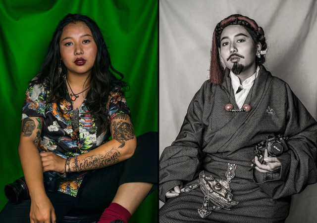 Fig. 15. Nyema Droma, Double self-portraits, Lhasa, 2018, 38 x 27.5 cm each, © Nyema Droma/Pitt Rivers Museum, University of Oxford. Fig. 15. Nyema Droma, Double self-portraits, Lhasa, 2018, 38 x 27.5 cm each, © Nyema Droma/Pitt Rivers Museum, University of Oxford.