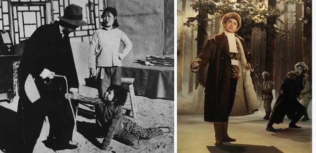 Fig. 21 (left). Shi Shaohua, stage photograph of Sunrise performed by the Front Line Troupe 火线剧社, Central Hebei, 1941, courtesy of Shi Zhimin. Fig. 21 (left). Shi Shaohua, stage photograph of Sunrise performed by the Front Line Troupe 火线剧社, Central Hebei, 1941, courtesy of Shi Zhimin.