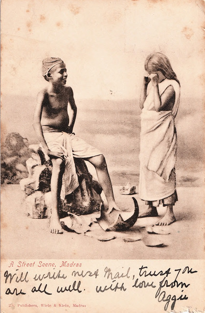 Fig. 8. A Street Scene, Madras, published by Wiele & Klein, Madras, from the private collection of Dr Emily Stevenson.