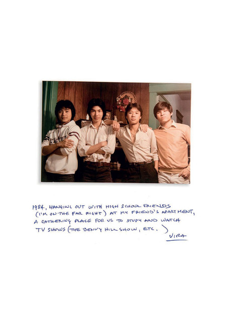 Fig. 15. Dimensions: 5.25 x 3.5 inches, Circa 1984. These are my friends who I visited at their apartment, they had a camera and we made this photograph. They were all Vietnamese and refugees as well. We played soccer together, all the refugees hung out together. At school there were about 15 of us, the experience of being a refuge is what brought us together, like any teenager you wanted to be part of the group. This was our little South East Asian group, we would play soccer against other immigrants from Central America - Honduras, El Salvador, Nicaragua, and Guatemala. Fig. 15. Dimensions: 5.25 x 3.5 inches, Circa 1984. These are my friends who I visited at their apartment, they had a camera and we made this photograph. They were all Vietnamese and refugees as well. We played soccer together, all the refugees hung out together. At school there were about 15 of us, the experience of being a refuge is what brought us together, like any teenager you wanted to be part of the group. This was our little South East Asian group, we would play soccer against other immigrants from Central America - Honduras, El Salvador, Nicaragua, and Guatemala.