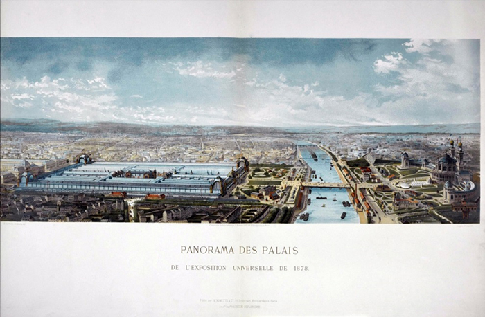 Figure 1. S. Sauvestre and Fougère, Panorama des Palais de l’Exposition Universelle de 1878, Paris: Musée Carnavalet. © Musée Carnavalet / Roger-Viollet / The Image Works. Figure 1. S. Sauvestre and Fougère, Panorama des Palais de l’Exposition Universelle de 1878, Paris: Musée Carnavalet. © Musée Carnavalet / Roger-Viollet / The Image Works.